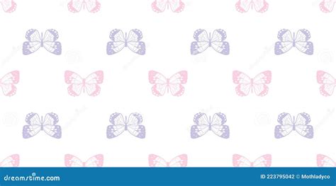 Butterfly Seamless Repeat Pattern Background Stock Vector