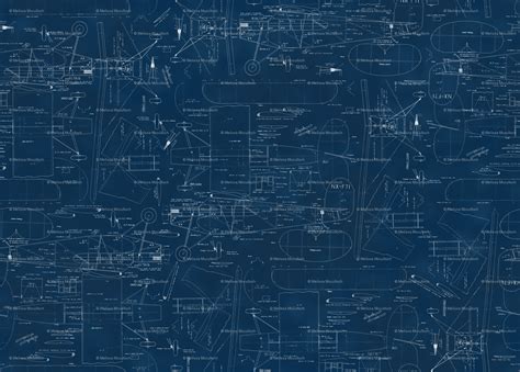 Plane Blueprint Wallpaper