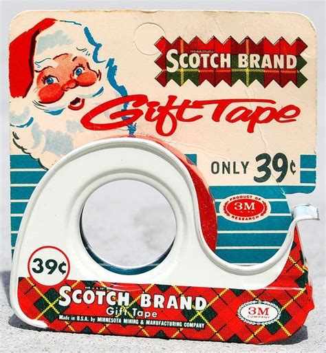 Scotch Brand T Tape 1950s Christmas Advertising Christmas