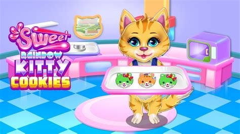Sweet Rainbow Kitty Cookies Youtube