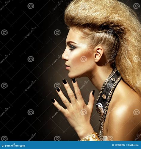 Rocker Style Girl Portrait Royalty Free Stock Photography Image 30938227