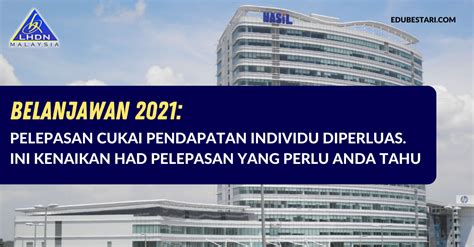 Maklumat senarai pelepasan cukai pendapatan individu lhdn bagi tahun taksiran 2020 adalah seperti di bawah. Belanjawan 2021: Senarai Kenaikan Had Pelepasan Cukai Yang ...