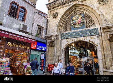 Entrance Of Grand Bazaar In Istanbul One Of The Largest And Oldest