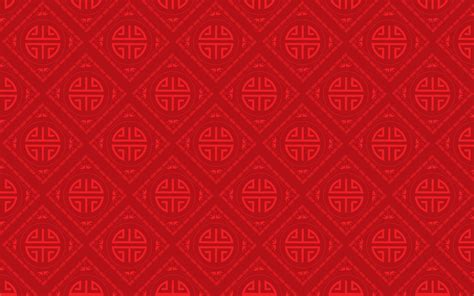 Download Wallpapers Red Chinese Background Chinese Ornaments 4k