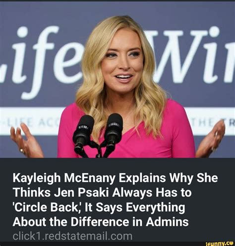 Kayleigh Mcenany Explains Why She Thinks Jen Psaki Always Has To