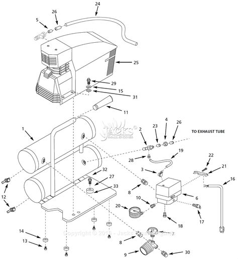 Campbell Hausfeld Fp Aj Parts Diagram For Air Compressor Parts