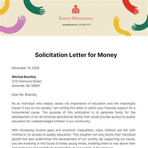 Free Solicitation Letter Templates And Examples Edit Online And Download