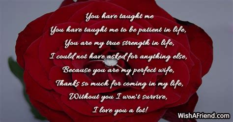 You Have Taught Me Poem For Wife