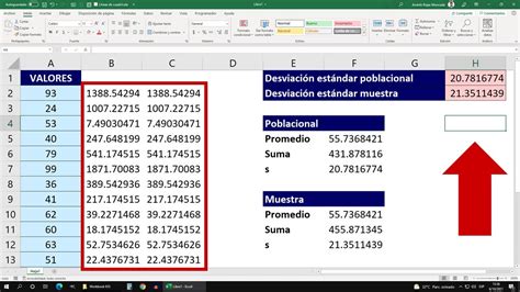Aprende ¿qué Es Desviación Estándar Y Cómo Obtenerla En Excel Youtube