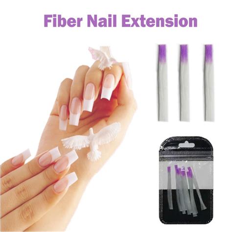 10pcspack Nail Form Fibernails Acrylic Tips Fiberglass Extension Fiber