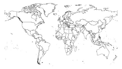 7 Best Images Of Blank World Maps Printable Pdf Printable Blank World