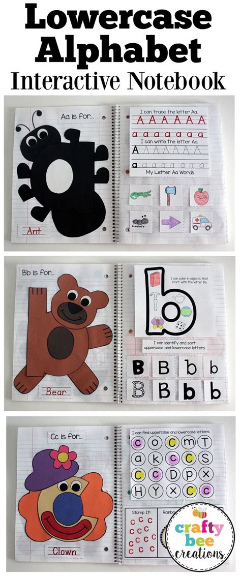 The Lowercase Interactive Alphabet Notebook Is Here Great For Letter
