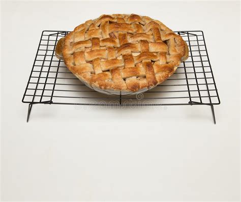 1 runde kuchenform mit 28 cm durchmesser. Apfelkuchen Mit Gitter-Kruste Und Kopien-Raum Stockbild ...