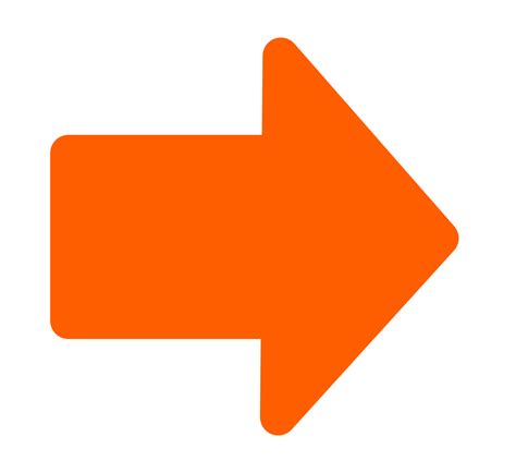 Orange Arrow To The Right Free Image Download