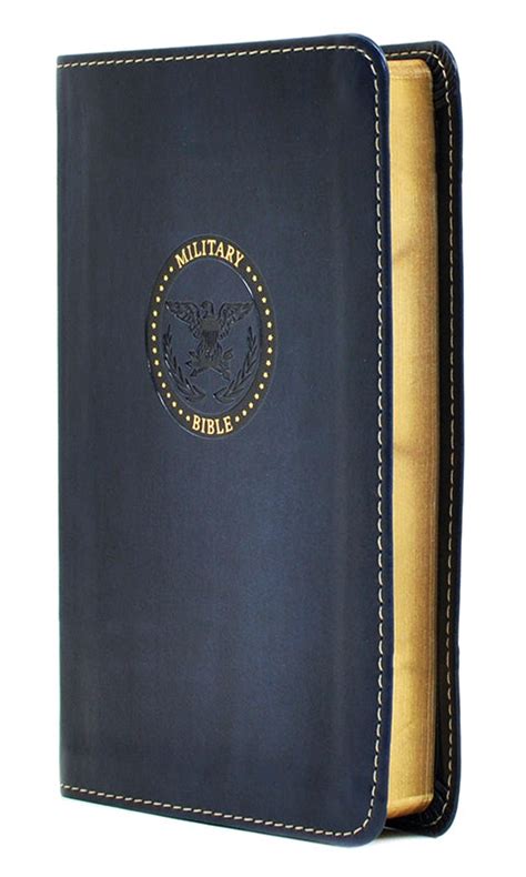 Csb Military Compact Bible Royal Blue Leathertouch For Airmen