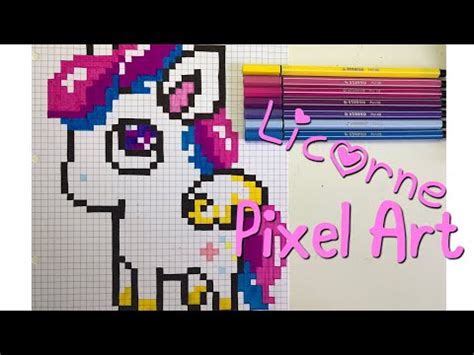 En effet, les licornes sont généralement des pixel art qui sont faits par les débutants. Pixel Art Licorne Dab Facile - Get Images One