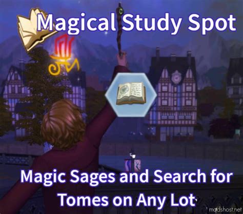 Magical Study Spot Lot Sims 4 Trait Mod Modshost