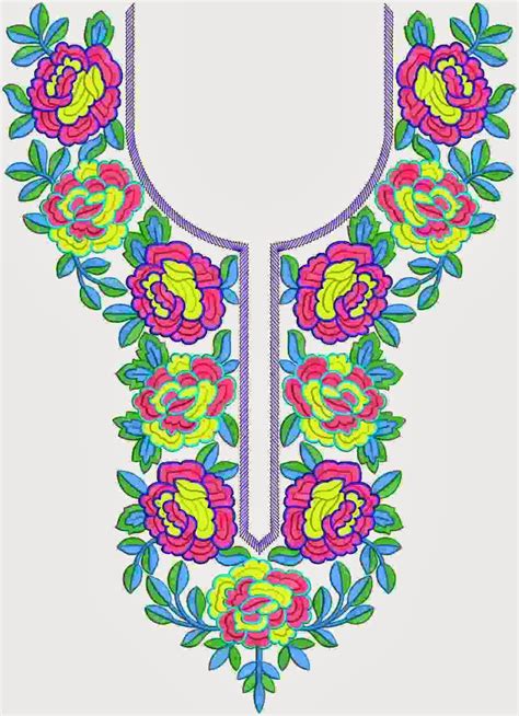 An Embroidery Design With Flowers And Leaves On The Front As Well As A