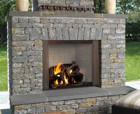 Custom sizes are also available to authorized distributors. 42" Castlewood Outdoor Wood Burning Fireplace | Fine's Gas