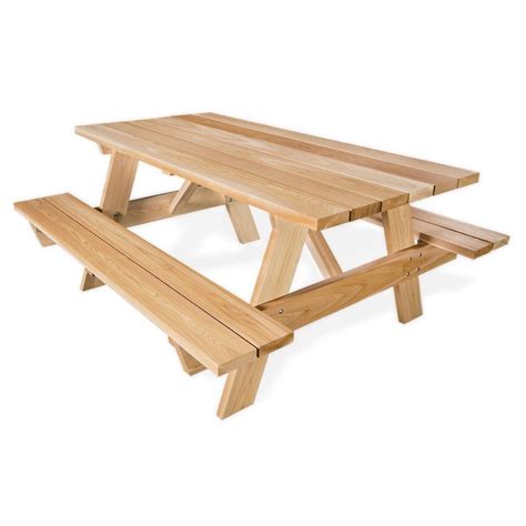 Handcrafted With Western Red Cedar Our 6 Ft Classic Picnic Table