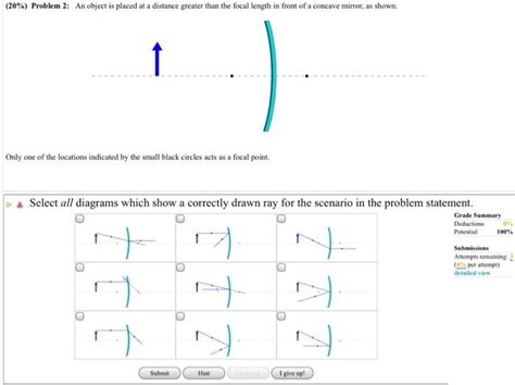 Solved Problem An Object Is Placed At A Distance Chegg Com