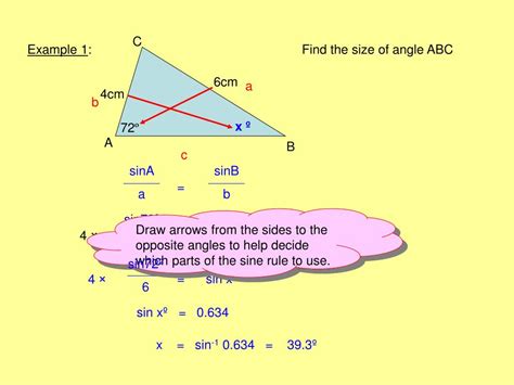Ppt The Sine Rule Powerpoint Presentation Free Download Id7099816