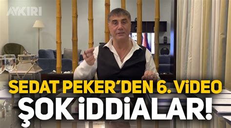 Videoların devamı için kanala abone olmayı unutmayalım. Sedat Peker'den altıncı video: "AK Partili vekil istedi ...