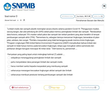 Contoh Soal Potensi Kognitif Snbt Dan Jawaban Lengkap Photos Riset