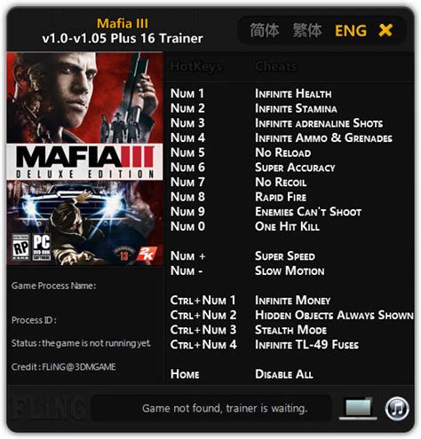 Cari game favorit kamu, dan mainkan sekarang tanpa membayar! Mafia 3: Trainer (+16) 1.0 - 1.05 {FLiNG} - Download ...