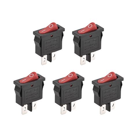 Mini Boat Rocker Switch Red Toggle Switch For Boat Car Marine Onoff Ac