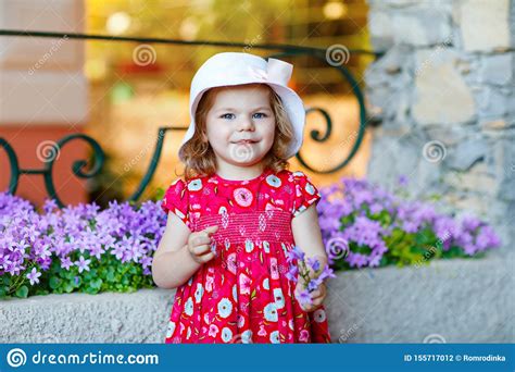 Portrait Of Beautiful Little Gorgeus Lovely Toddler Girl
