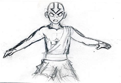 Aang Sketch Avatar Finale Poster009 By Dasuedragon On Deviantart
