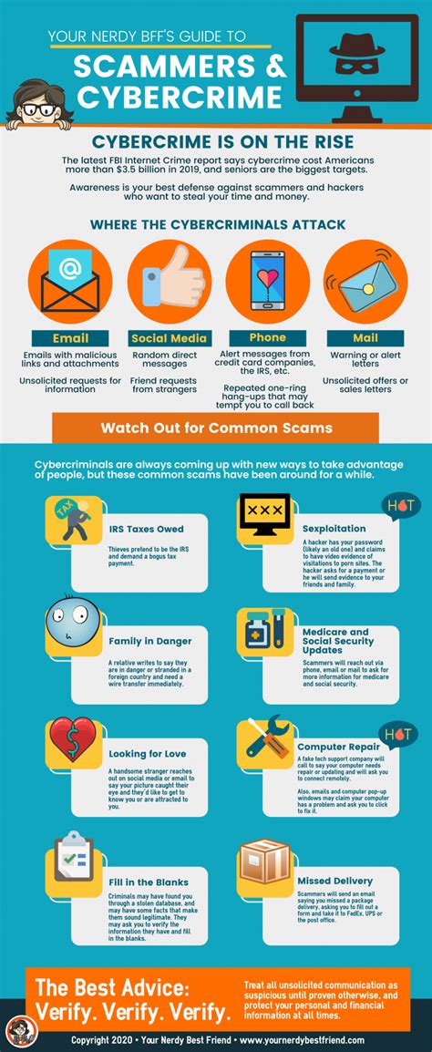 Cybercrime And Scammers Infographic 2020 Beth Ziesenis