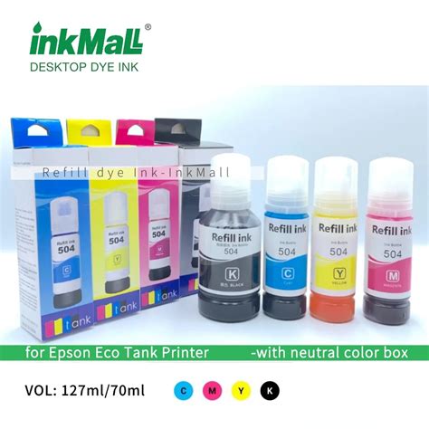 Inkmall 504544 Bulk Inkjet Dye Ink For L4150 L4160 L6161 L6171 L6191