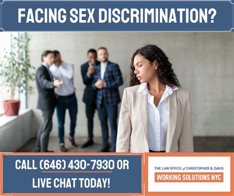 Are You Facing Sex Discrimination At Work Contact The Working