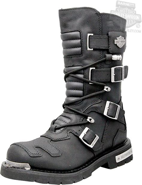 Harley Davidson Mens Axel 10 Inch Black Motorcycle Boots