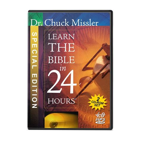 Learn The Bible In 24 Hours Chuck Missler Mp3 Cd Rom 24 Sessions