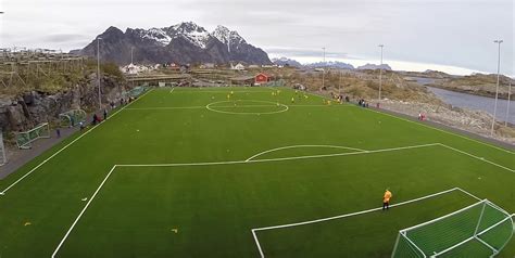 You should also try to climb the steep mountain festvågtind. Henningsvær Idrettslag Stadion - StadiumDB.com