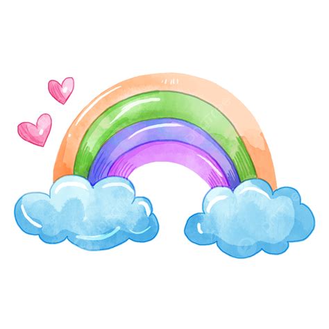 Watercolor Rainbow Png Picture Rainbow Cute Watercolor Watercolor Rainbow Cute Png Image For