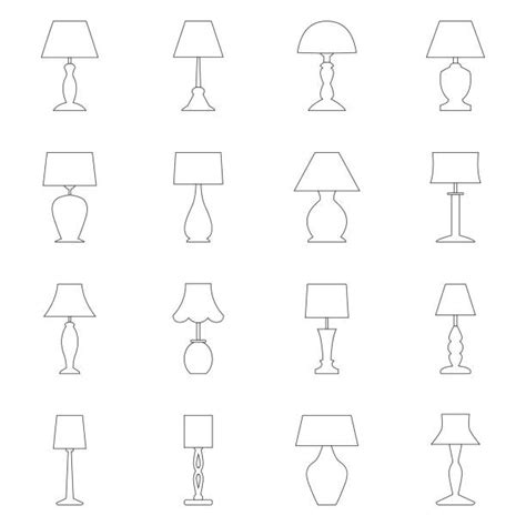 Lampshades Silhouette Illustrations Royalty Free Vector Graphics
