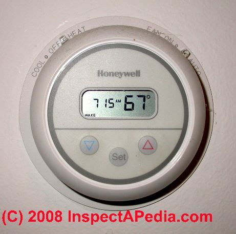 Honeywell thermostats have become the standard for basic thermostats in homes with all sorts of heating systems remove the faceplate and unscrew the thermostat from the gang box. Thermostat switches: Air Conditioning & Heating Blower Fan ...
