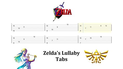 The Legend Of Zelda Zeldas Lullaby Guitar Tabs Youtube