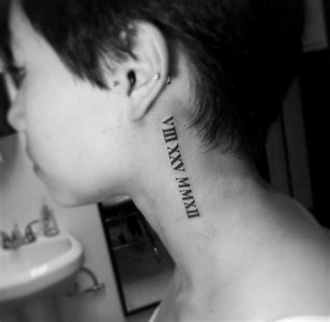 This tattoo represents multiple important dates in an artistic form. 17 Awesome Roman Numeral Tattoos Designs - SheIdeas