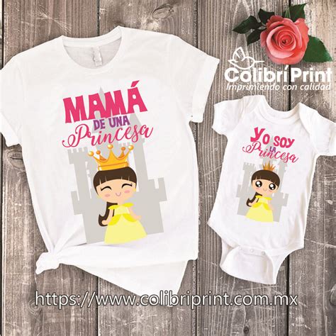 Playera Mamá E Hija Princesa Colibrí Print México