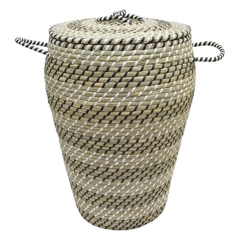 Use these baskets to display items by leaving the lid open or hid clutter inside and simply close the lid when having guests over. Elements Seagrass Laundry Basket | Dunelm | Laundry basket ...