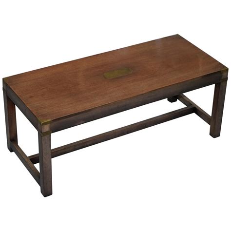 Hardware is and was a key element of campaign furniture. Vintage Harrods London Mahogany and Brass Military ...