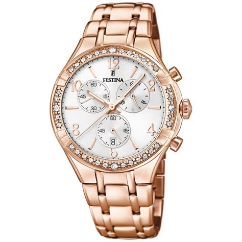 Montre festina femme f16633 beau modèle blanc épuré de la marque espagnole, la montre festina femme f16633, montre à quartz à aiguille offre un bracelet céramique blanc du plus bel effet. Festina Montre Femme - 20393/1 - Acier Inoxydable - Rose ...