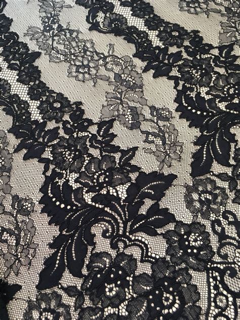 Black Lace Fabric Guipure Lace Lace Fabric From