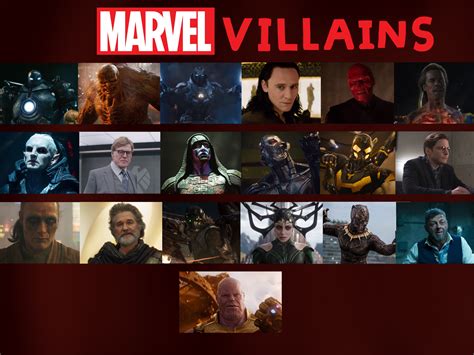 Marvel Cinematic Universe Villains By Justsomepainter11 On Deviantart