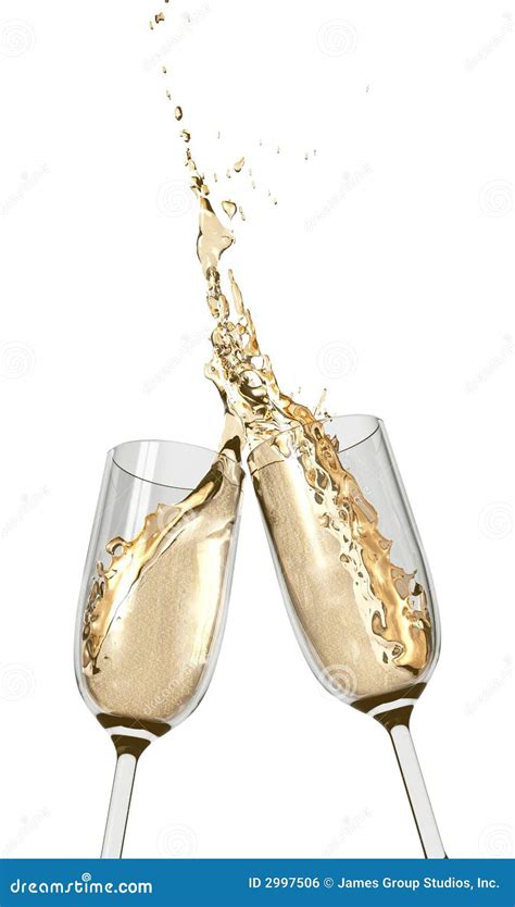 Toasting Champagne Flutes Royalty Free Stock Image Image 2997506